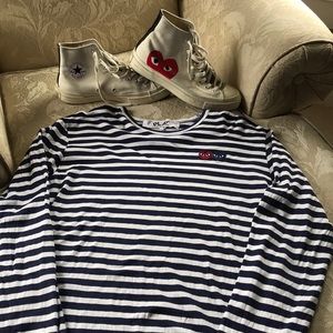 Come Des Garçons PLAY shirt/shoes bundle